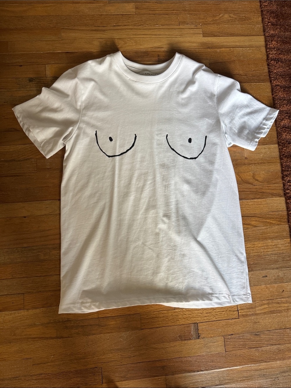 White T-Shirt with Boobie Print